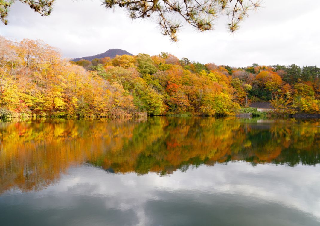 Autumn Colors seen from Akechidaira Observatory, Lake Chuzenji, Nikko, Japan