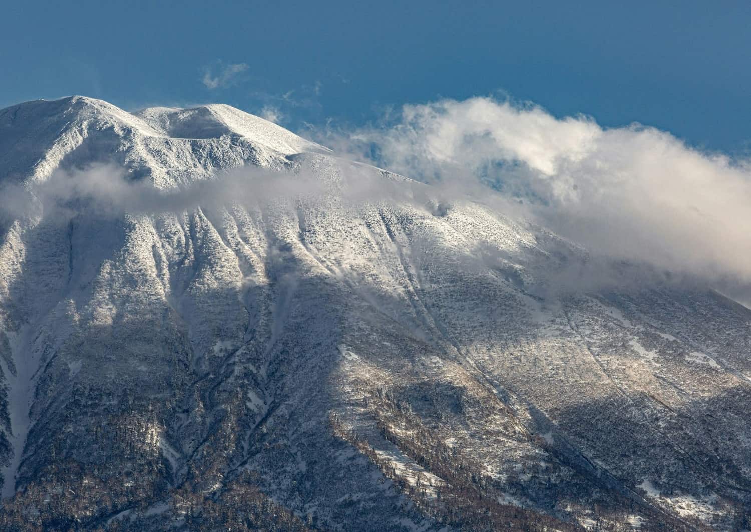 Nisekos Mt. Yotei om vinteren, Hokkaido, Japan
