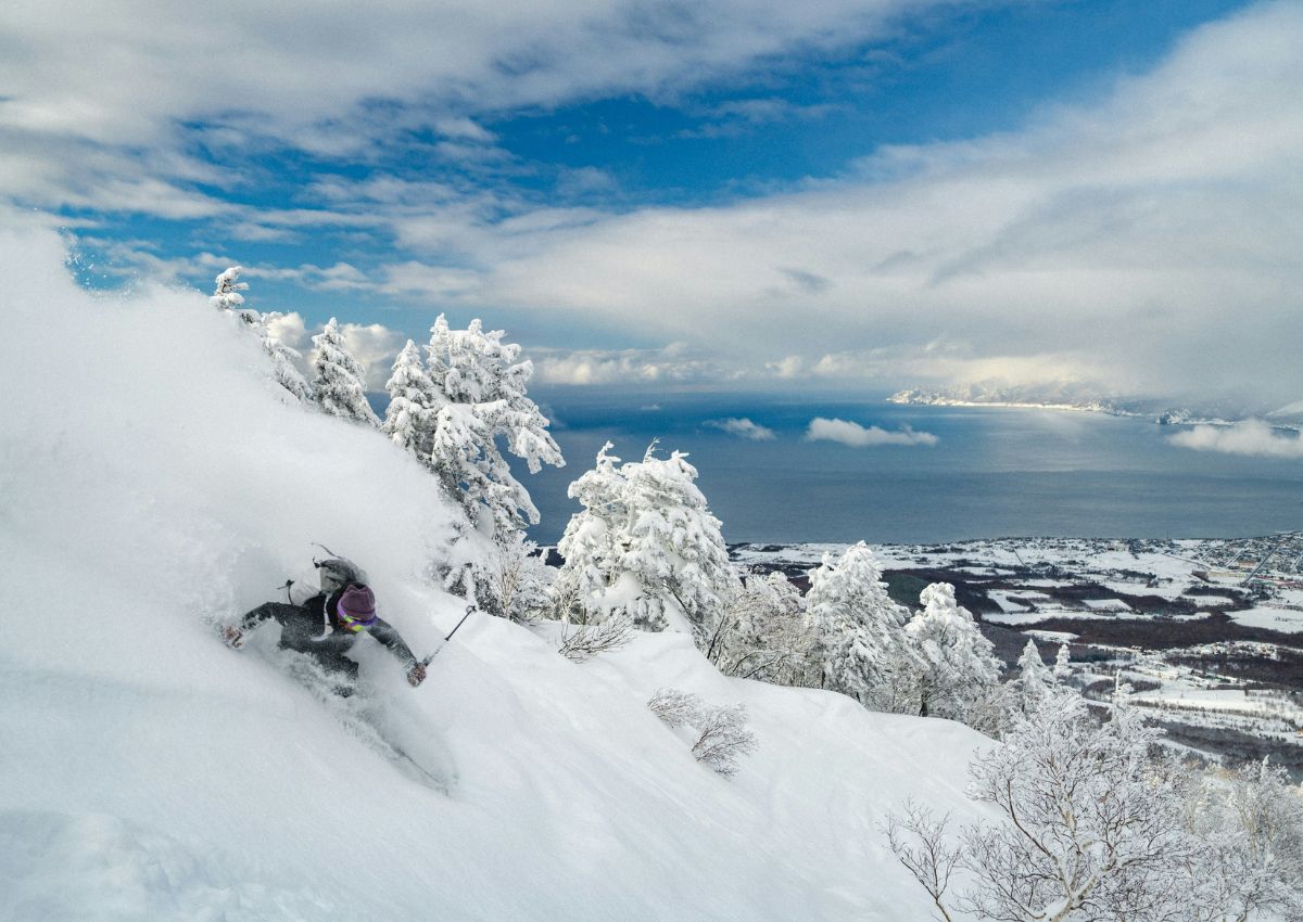 Skiløber i Hokkaido, Japan