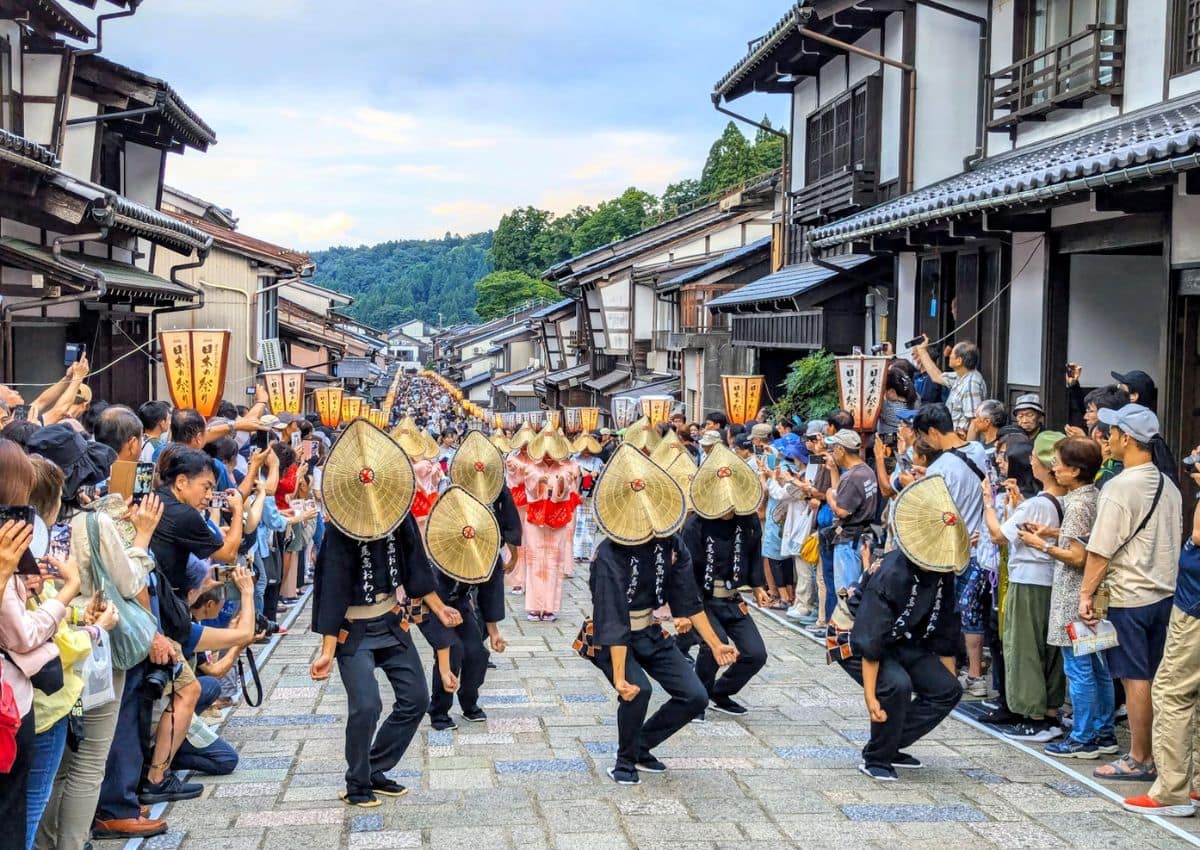 Matsuri parade i Takayama, Gifu