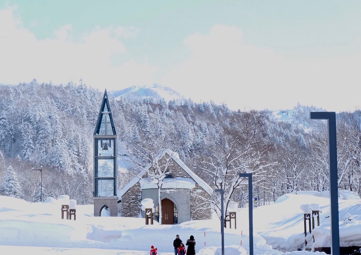 Kapel på Kiroro ski resort, Hokkaido