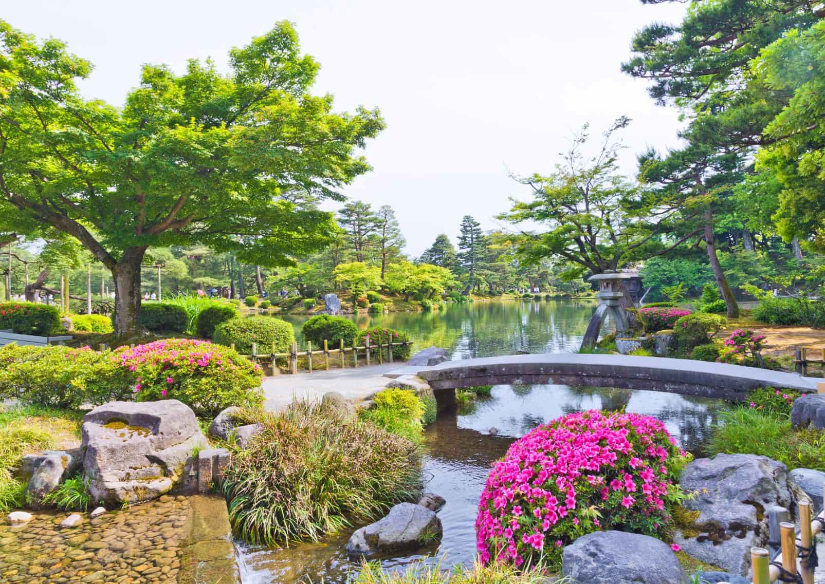 Kenrokuen-haven i Kanazawa