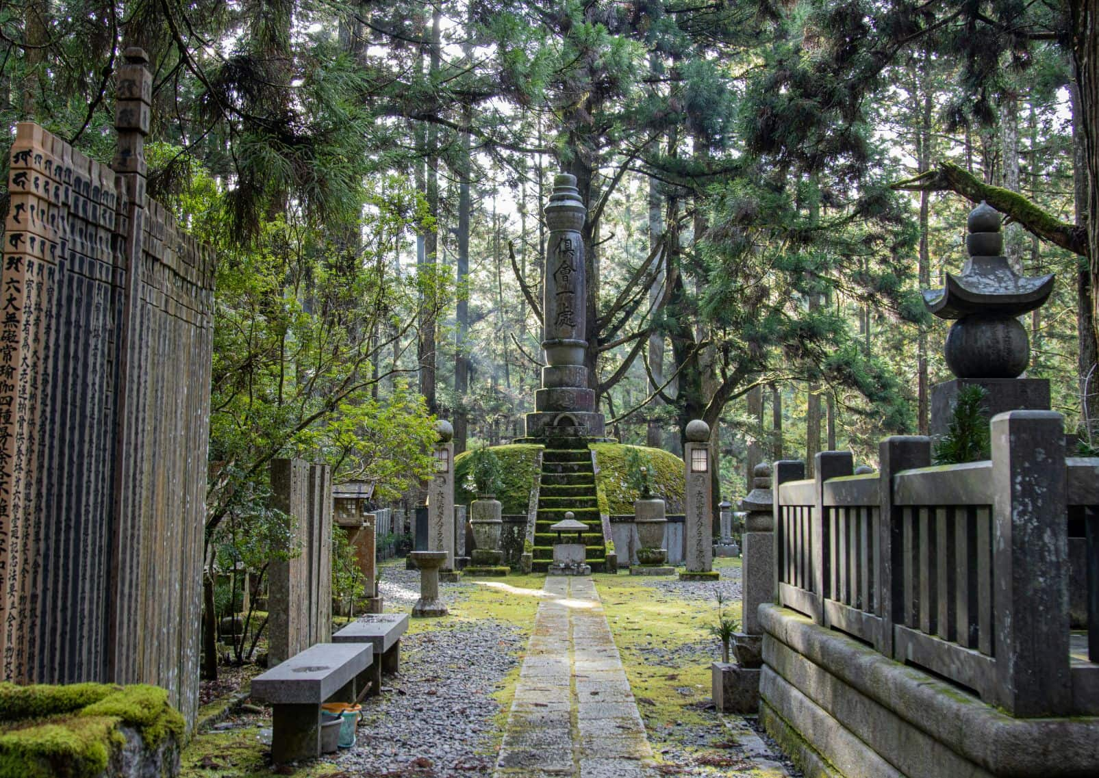 Kirkegård på Mount Koya, Japan