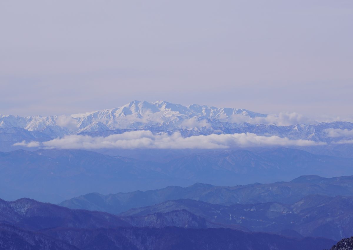 Mt Hakusan om vinteren, Ishikawa
