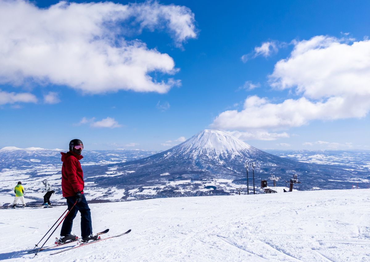 Skiløber i Niseko, Japan