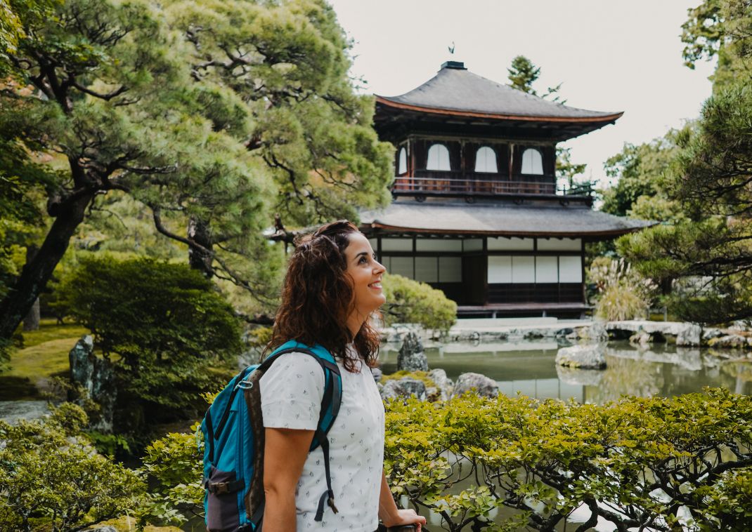 Ung rejsende i Kyoto 