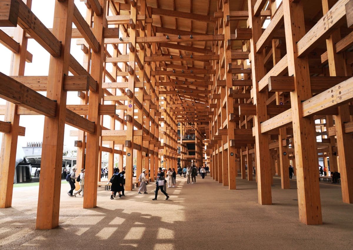 Udsigt fra toppen af Grand Ring, Osaka