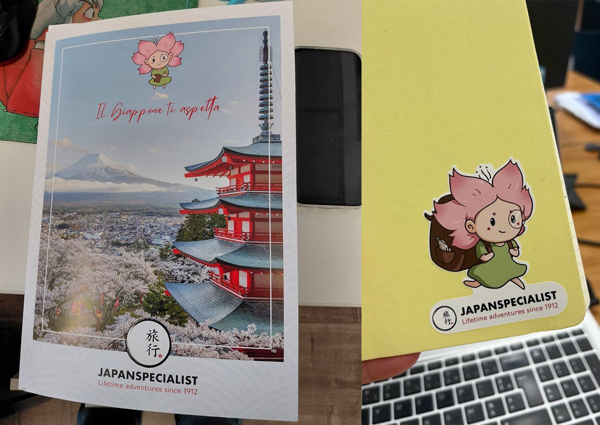 Mono-chan på informationsmateriale fra Japanspecialist.