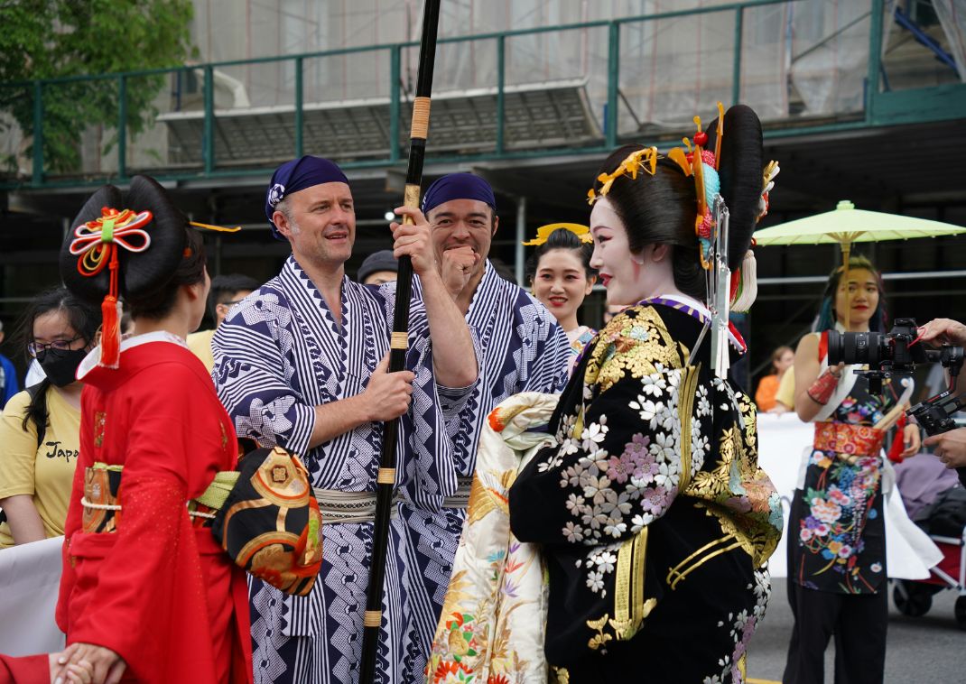 Festival i Japan med geishaer