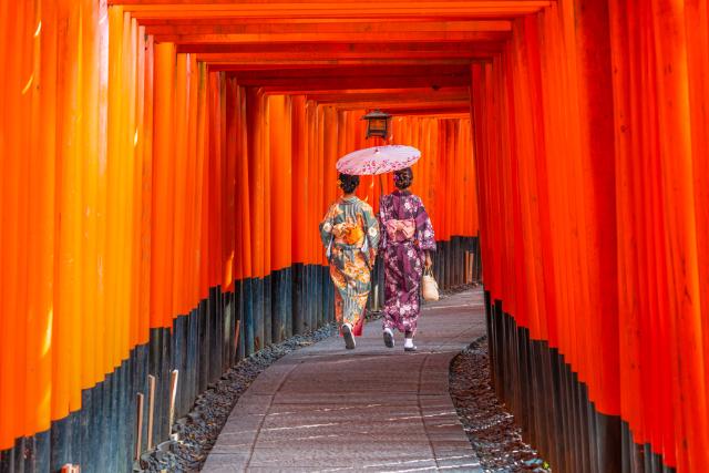 Fushimi Inari-helligdommen i Kyoto 