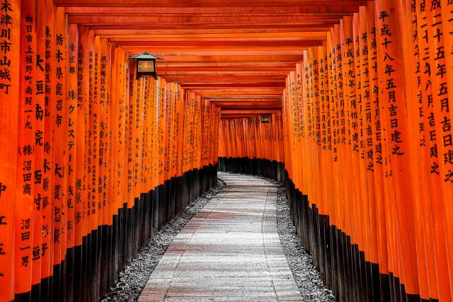 1000 torii-porte ved Fushimi Inari, Kyoto