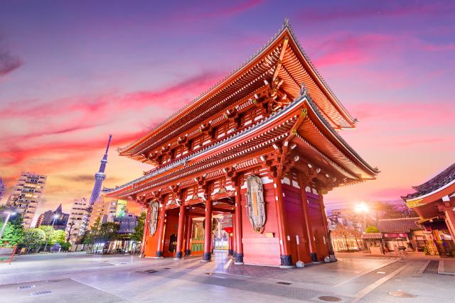 Tokyo - Senso-ji templet, Asakusa-distriktet 