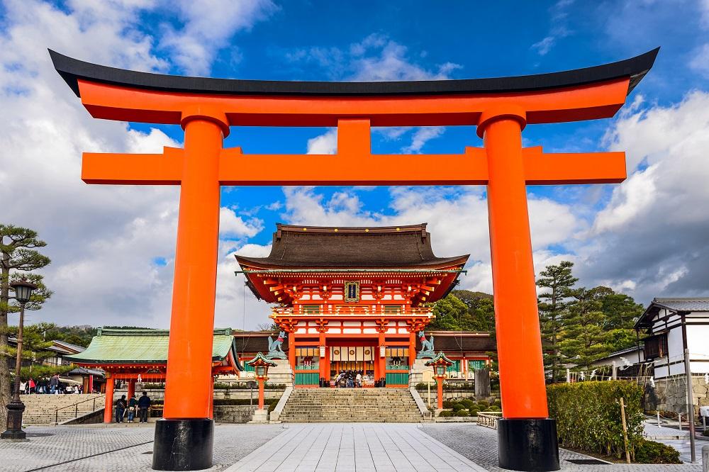 Indgangen til Fushimi-Inari Taisha-helligdommen, Kyoto