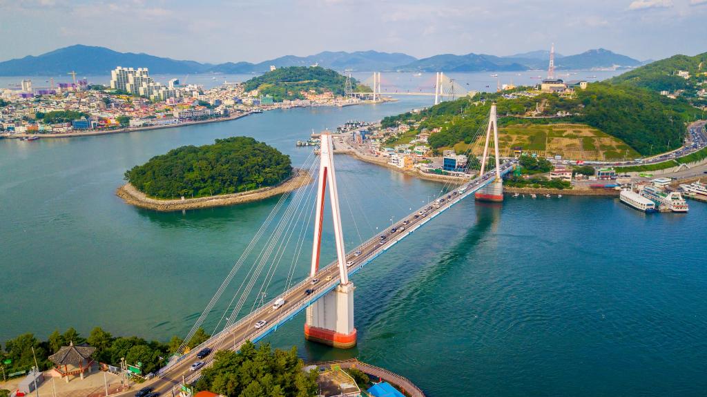 Udsigt over Yeosu