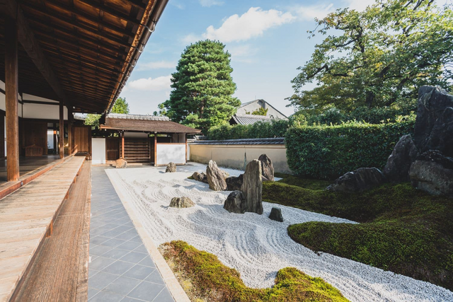 Zen-klippehave i Daitoku-ji-templet, Kyoto
