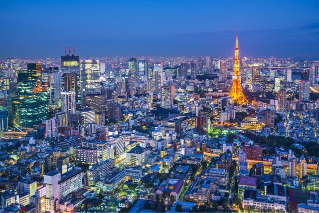 Tokyo om natten 