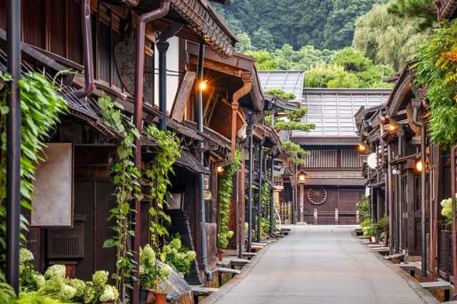 Historisk gade i Takayama