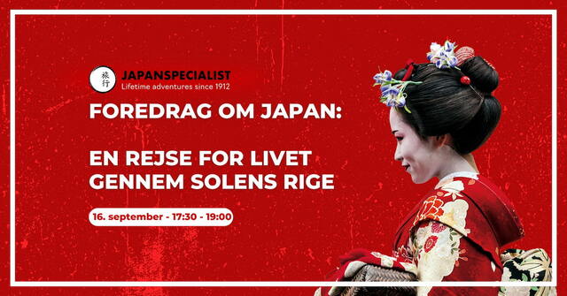 Invitation til foredrag med tid og dato hos Japanspecialist