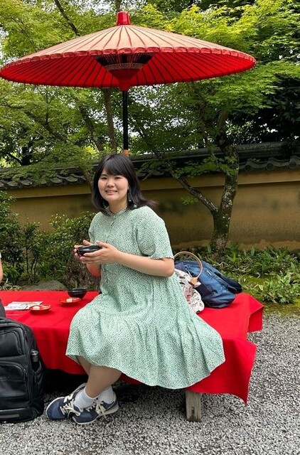Te-ceremoni i japansk have 