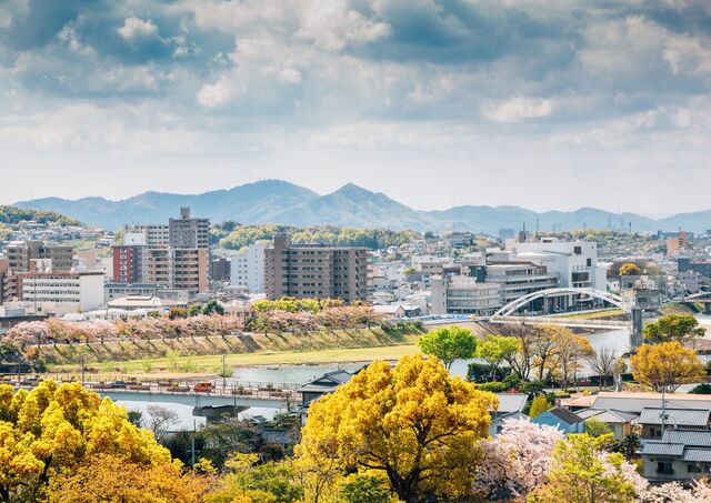 Udsigt udover Okayama