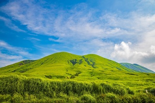 Grønne bakker ved Mt Aso, Kumamoto