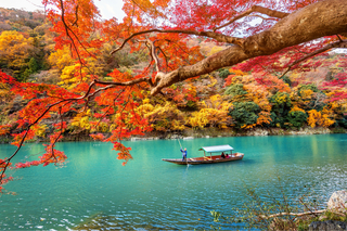 Bådtur på Hozu-floden, Arashiyama