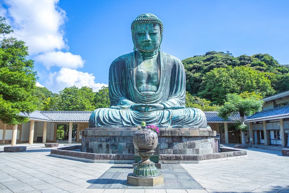 Store Buddha, Daibutsu, vartegn i Kamakura Japan
