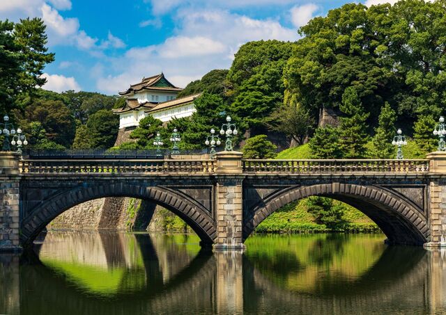 Nijubashi-broen ved Kejserpaladset, Tokyo