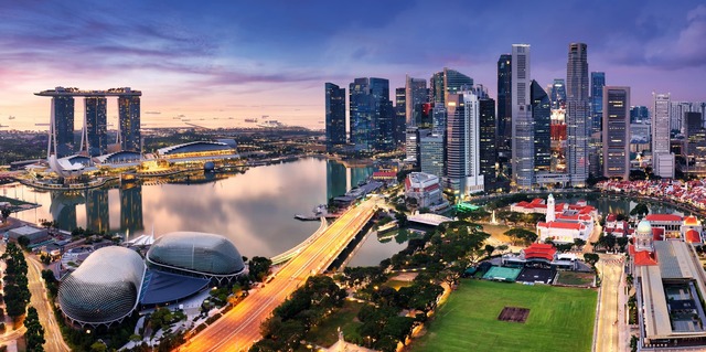 Udsigt over Singapore