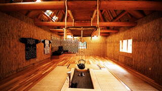 Ainu-kulturens traditionelle rum