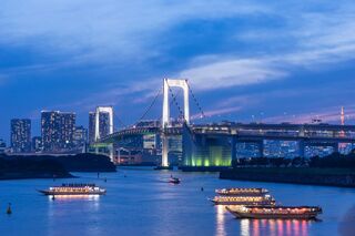 Udsigt over Tokyo fra Odaiba, Japan 