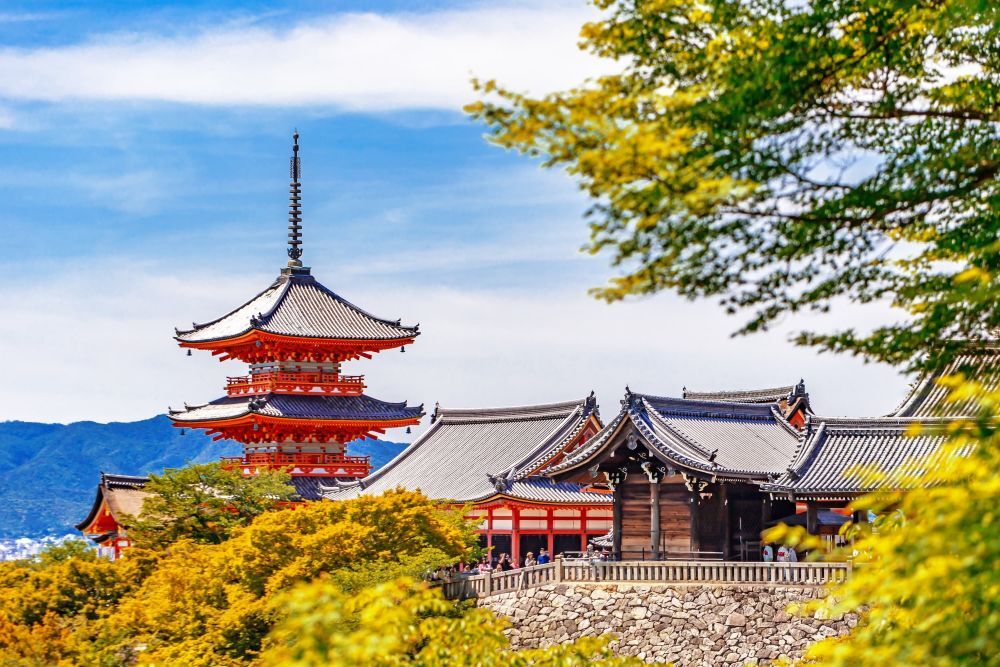 Kiyomizu-dera templet, Kyoto 