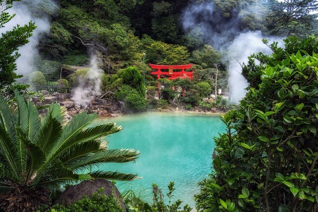 Umi Jigoku, dampende kilde i Beppu