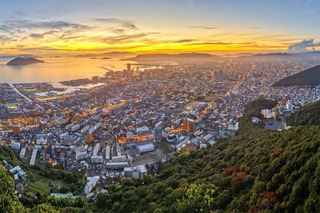 Panorama udsigt over Takamatsu