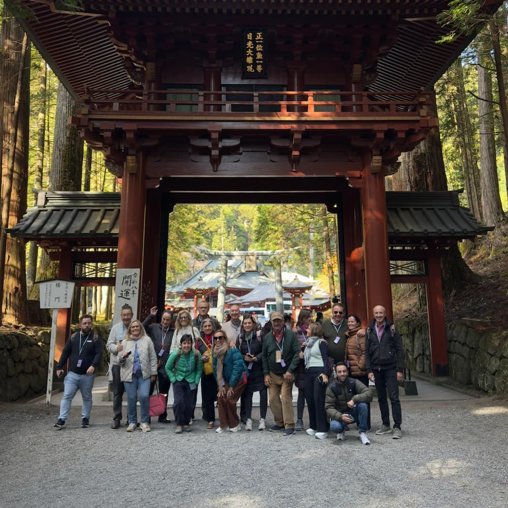 Rejsende på grupperejse i Japan med Japanspecialist