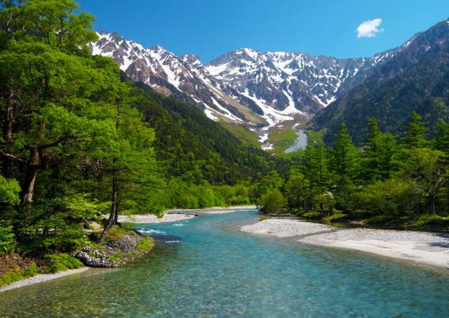 Kamikochi i Chubu-Sangaku Nationalpark