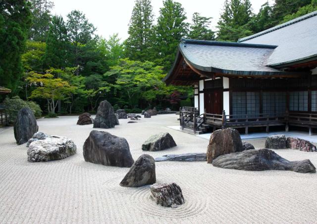 Banryutei klippehave, Mount Koya