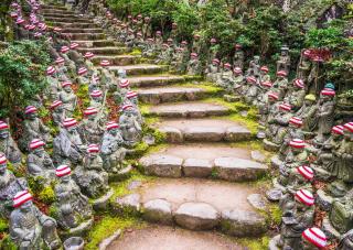 Jizo-statuer ved Daisho-in