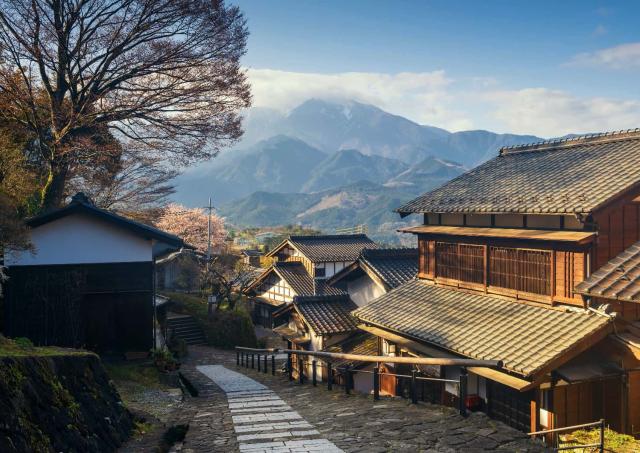 Udsigten fra Magome-juku