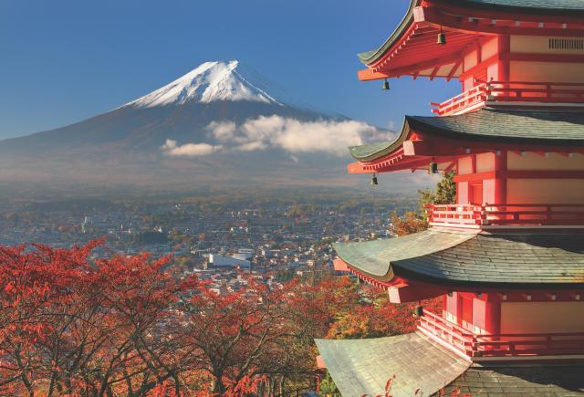 Mt. Fuji om efteråret