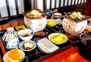 Morgenmad på en ryokan, Hakone Nationalpark