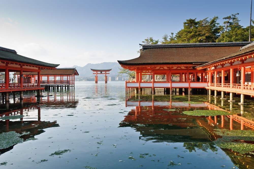 Miyajima, Hiroshima, Japan flydende helligdom